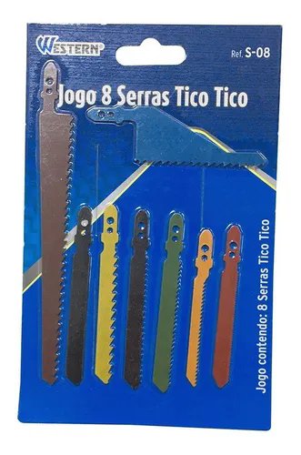 JOGO COM 8 LÂMINAS PARA SERRA TICO TICO