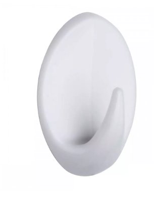 Gancho Branco Adesivo ABS 05KG 6PÇS KALA