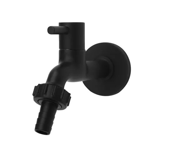 TORNEIRA PARA TANQUE E JARDIM 1/4 DE VOLTA 1230 PRETO FOSCO - NOVA ORION